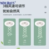 NEWDAYS brand's new cross-border E27 detachable lamp head fan lamp, white shell, single or double color options, outdoor and courtyard energy-saving lighting, remote control dimming, waterproof and dustproof, best-selling fan details Picture
